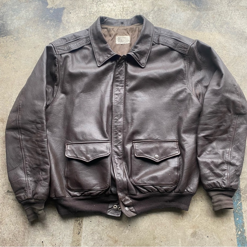 Vintage Branded Garments Bomber Flight Jacket A-2 Air Force